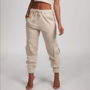 MESHKI Side Pocket Cargo Joggers - Sand - US 2